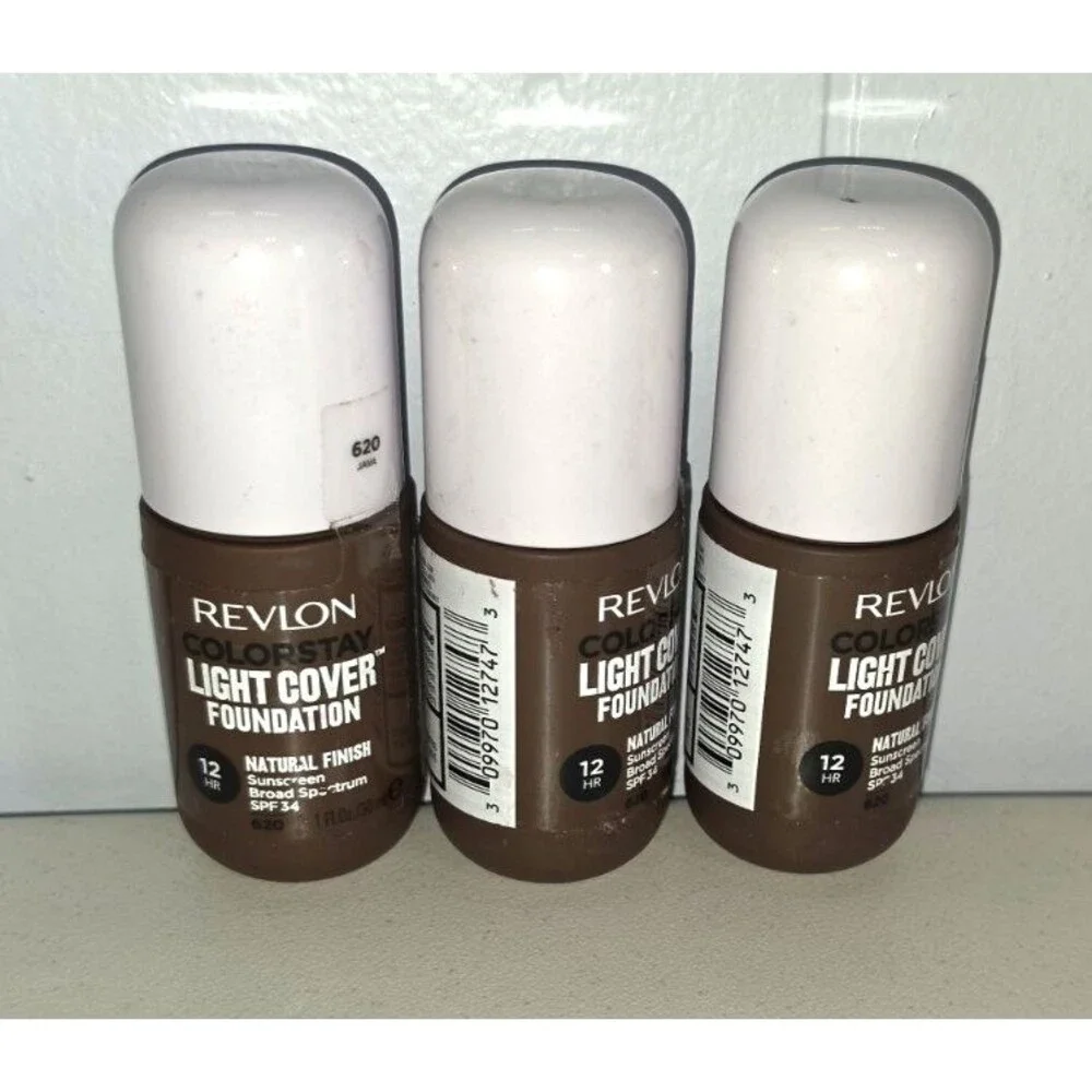 Revlon Colorstay Light Cover Foundation 12 hour SPF 34 Lot of 3 620 Java